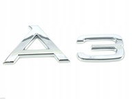 NOVÉ ORIGINÁLNE chrómové nápisy AUDI A3 8P0853741 NOVÉ ORIGINÁLNE chrómové nápisy AUDI A3 8P0853741