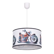 Závesné stropné svietidlo lustrové tienidlo na motorku
