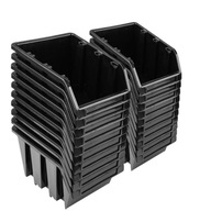 Súprava úložných nádob 20x NP12 odpadkový box ČIERNA Súprava úložných nádob 20x NP12 odpadkový box ČIERNA