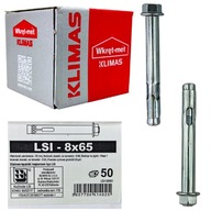 LSI oceľové kotvy jednorozperné 8x65mm 50 ks. LSI oceľové kotvy jednorozperné 8x65mm 50 ks.