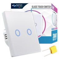 LED SPÍNAČ SVETLA dvojité GLASS dotykový LED SPÍNAČ SVETLA dvojité GLASS dotykový