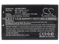 CS-NP120FU batéria pre VIVIKAI NP-120 HD-C3 HDC-8800 HD-D10II V.I.O. Prúd