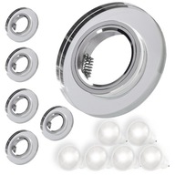 6x LED STROPNÝ DRŽIAK ŽIAROVKY GU10 SILVER GLAMOUR ROUND CIRCLE 6x LED STROPNÝ DRŽIAK ŽIAROVKY GU10 SILVER GLAMOUR ROUND CIRCLE