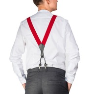 Pánsky oblek Premium Suspenders Kožené nohavice
