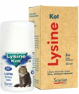 SCANVET LYSINE 50ml GÉL S LYZÍNOM PRE MAČKY SCANVET LYSINE 50ml GÉL S LYZÍNOM PRE MAČKY