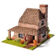 Murovaný dom 3D model domu s komínom