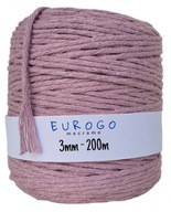 HEATHER BAVLNENÁ ŠNÚRA PRE MACRAME 200m 3mm HEATHER BAVLNENÁ ŠNÚRA PRE MACRAME 200m 3mm