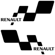 Nálepky RENAULT šachovnicové 33cm MATNE ČIERNA Nálepky RENAULT šachovnicové 33cm MATNE ČIERNA