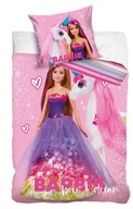 Bavlnené obliečky pre mládež 160x200 Barbie princezná ružový poník Bavlnené obliečky pre mládež 160x200 Barbie princezná ružový poník