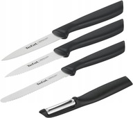 TEFAL Colorfood nože 10/8/8 pílená škrabka 4 ks. TEFAL Colorfood nože 10/8/8 pílená škrabka 4 ks.