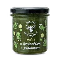 Prírodný med s tymianom a podbeľom od rodiny Sadowski Prírodný med s tymianom a podbeľom od rodiny Sadowski