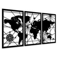 MAPA SVETA 120 CM DREVENÁ MAPA SVETA VEĽKÉ MAĽBY XXL DO OBÝVAČKY TRIPTIQUE MAPA SVETA 120 CM DREVENÁ MAPA SVETA VEĽKÉ MAĽBY XXL DO OBÝVAČKY TRIPTIQUE