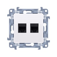 POČÍTAČOVÁ ZÁSUVKA RJ45 KAT. 6 BIELY ŠIMON 10 POČÍTAČOVÁ ZÁSUVKA RJ45 KAT. 6 BIELY ŠIMON 10
