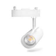 10W LED 4000K koľajnicový reflektor, biely, uzemnenie