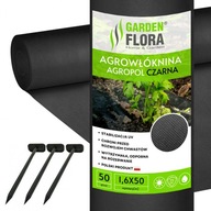 Agrotextília AP Čierna 1,6x50m50g + SADA ČEPOV