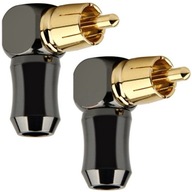 ANGLE RCA CINCH PLUG NAKAMICHI HQ COPPER OFC 2ks ANGLE RCA CINCH PLUG NAKAMICHI HQ COPPER OFC 2ks
