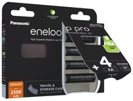 ENELOOP PRO AAx4 ks 500 CYKLOV 2500mAh + Púzdro ENELOOP PRO AAx4 ks 500 CYKLOV 2500mAh + Púzdro