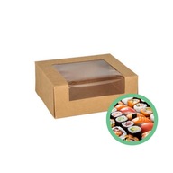 EKO SMALL BOX SET OBAL NA SUSHI PERNÍK S OKIENKOM 12x10 25 ks. EKO SMALL BOX SET OBAL NA SUSHI PERNÍK S OKIENKOM 12x10 25 ks.