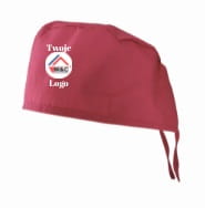 Malinová lekárska čiapka s vaším logom
