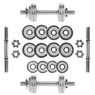 STC15 Činky v kufri 2 x 7,5 KG CHROME HMS