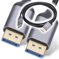 KÁBEL DISPLAYPORT PORT DISPLAY PORT DP - DP 4K UHD 3840 x 2160 pri 60 Hz 10,8 Gbps 1,8 M KÁBEL DISPLAYPORT PORT DISPLAY PORT DP - DP 4K UHD 3840 x 2160 pri 60 Hz 10,8 Gbps 1,8 M