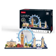 3D líniové puzzle City - vedené Londýnom