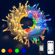 Reťaz LED svietidiel 10m 100LED s diaľkovým ovládaním Reťaz LED svietidiel 10m 100LED s diaľkovým ovládaním