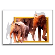 Fototapeta 3D zvieratká Rodinka slonov SAWANNA 13XL