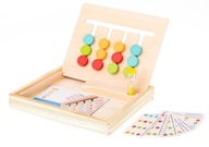 Drevená edukačná hračka ladí s farbami v krabici