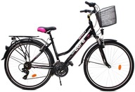 Core L Result trekingový mestský bicykel Black Pink