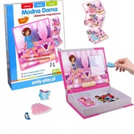 Magnetické puzzle SMILY PLAY oblečte módnu dámu Magnetické puzzle SMILY PLAY oblečte módnu dámu
