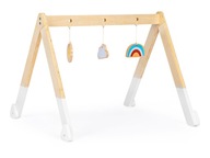 Edukačný drevený gymnastický stojan + hračky ECOTOYS ECOTOYS