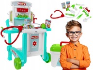 LEKÁRSKA SET pre deti, vozík + kufor + medicínske doplnky LEKÁRSKA SET pre deti, vozík + kufor + medicínske doplnky