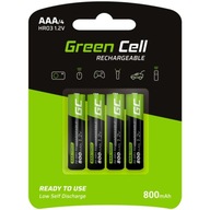 GREEN CELL 4X BATÉRIE AAA R3 800mAh