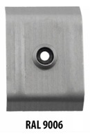 Strešná vpusť pre sendvičový panel 26mm RAL9006 Strešná vpusť pre sendvičový panel 26mm RAL9006