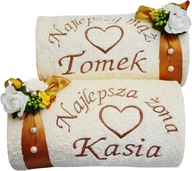 NICE Svadobný darček SET vyšívaných uterákov NICE Svadobný darček SET vyšívaných uterákov
