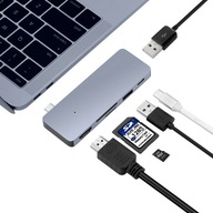 Adaptér 6v1 HUB USB-C 3.1 HDMI 4K USB 3.0 SD MICRO Adaptér 6v1 HUB USB-C 3.1 HDMI 4K USB 3.0 SD MICRO