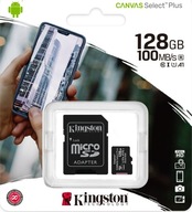 Pamäťová karta Kingston Canvas Select Plus 128 GB Pamäťová karta Kingston Canvas Select Plus 128 GB