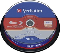 Verbatim BD-RE Blu-ray disky 25 GB torta 10 ks.