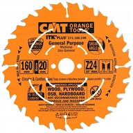 CMT Preglejkový rezací kotúč 160 x 20 mm 24 zubov