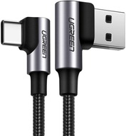 Kábel UGREEN lomený USB-USB-C QC 3.0 PD 3A 1m Kábel UGREEN lomený USB-USB-C QC 3.0 PD 3A 1m