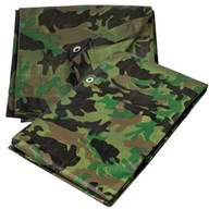 CAMO TARP 3X5m VYSTUŽENÁ KAMUFLÁŽ 5X3m TARP SURVIVAL TARP