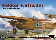 ORLIK - bombardovacie lietadlo Fokker F.VIIb/3m