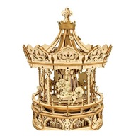 3D DREVENÉ PUZZLE ROMANTICKÝ KOLOTOČ MUSIC BOX 3D DREVENÉ PUZZLE ROMANTICKÝ KOLOTOČ MUSIC BOX