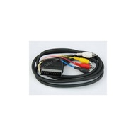 EURO SCART zástrčka / 4x RCA cinch kábel 1,2 m (0474a)