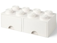LEGO kontajner so zásuvkami Brick 8 White