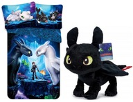 Obliečky AKO VYCVIČIŤ DRAKA 140x200 + Maskot Vankúš Dragon Bezzubý Obliečky AKO VYCVIČIŤ DRAKA 140x200 + Maskot Vankúš Dragon Bezzubý