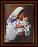 OBRAZ 50x40 MATKA BOŽIA NUTTING, HNEDÝ RÁM OBRAZ 50x40 MATKA BOŽIA NUTTING, HNEDÝ RÁM