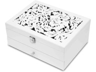 VEĽKÁ drevená organizačná krabička - na šperky