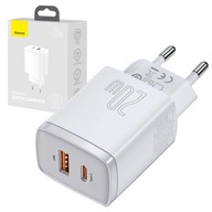 BASEUS FAST USB/USB-C NABÍJAČKA 20W 3A UNIVERZÁLNA SIEŤOVÁ NABÍJAČKA PRE TELEFÓN BASEUS FAST USB/USB-C NABÍJAČKA 20W 3A UNIVERZÁLNA SIEŤOVÁ NABÍJAČKA PRE TELEFÓN